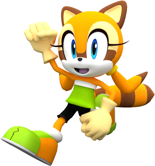 Marine - Marine The Raccoon 3d Clipart (532x633), Png Download