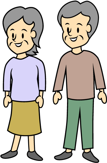 Clipart Walking Elderly - Clip Art - Png Download (640x640), Png Download