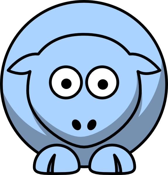 Black And White Goat Cartoon Clipart (576x600), Png Download