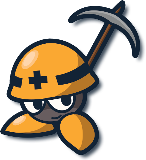 The Pickaxe Met From @megamanmaker, By @wreckingprog - Cartoon Clipart (596x535), Png Download