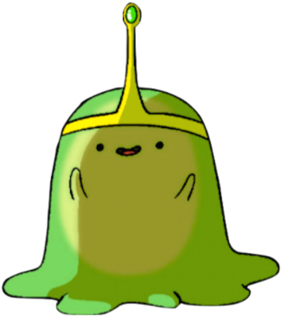 This Is A Liquid - Adventure Time Green Character Clipart (569x640), Png Download