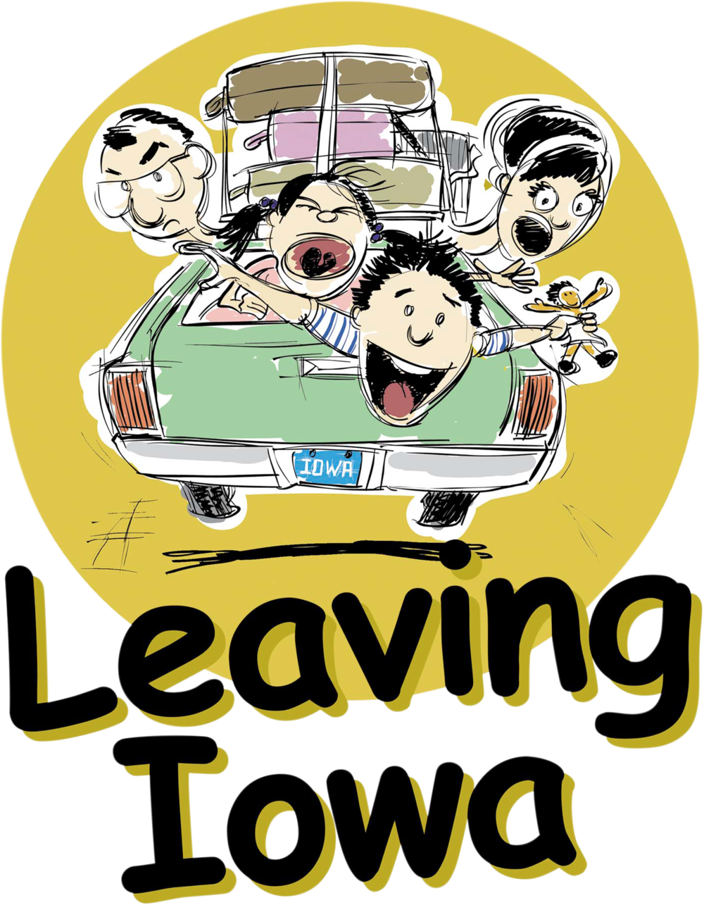 Washington - Leaving Iowa Clipart (1000x1285), Png Download