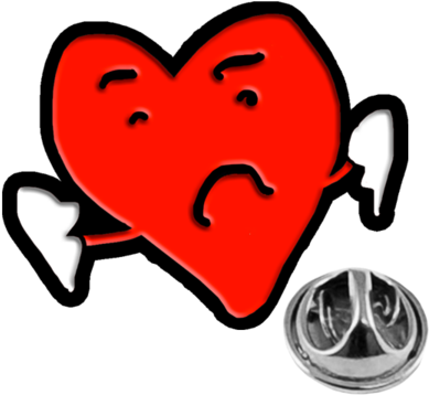 Heartbreak Room Enamel Pin - Eel Fish English Pewter Lapel Pin Badge Clipart (600x600), Png Download