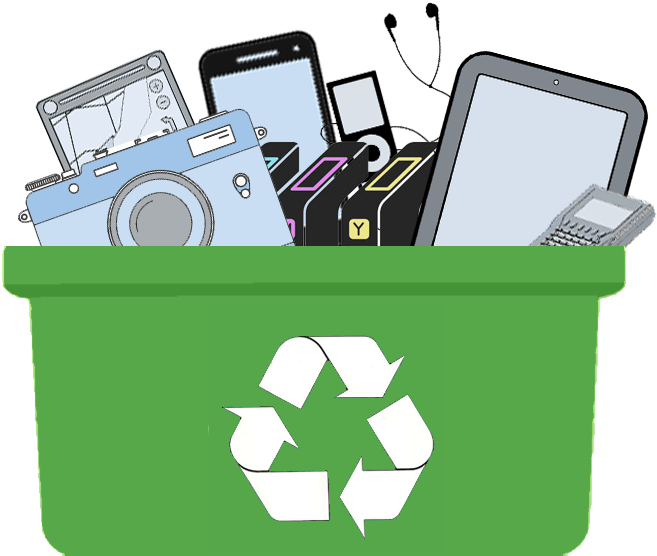 Our Inkjets And Toners Have Same Quality As Name-brands - E Waste Icon Clipart (703x631), Png Download