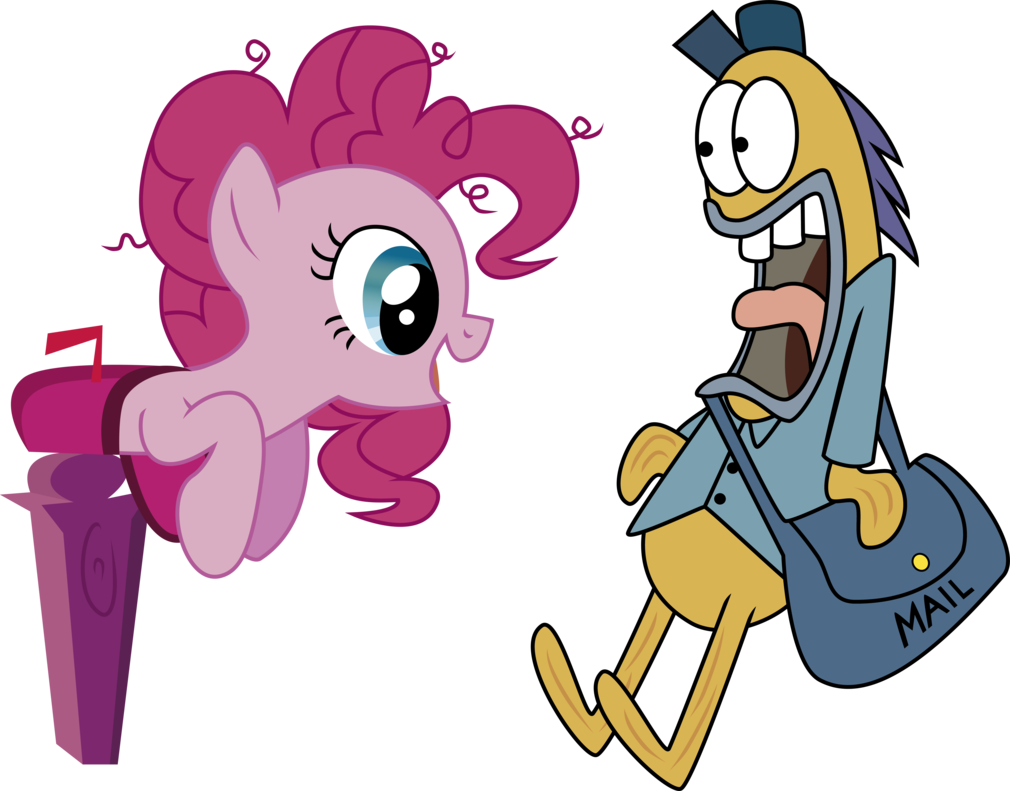 Hi Mailman Ok See You Tomorrow By - Pinkie Pie Spongebob Png Clipart (1010x791), Png Download