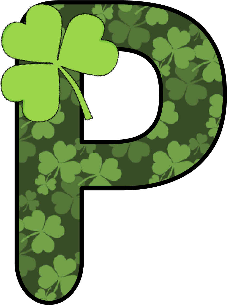 Ch B *✿* Alfabeto Trebol De Kid Sparkz - Dancing Dolphin Patterns 11513 St. Patricks Day Switch Clipart (973x1364), Png Download