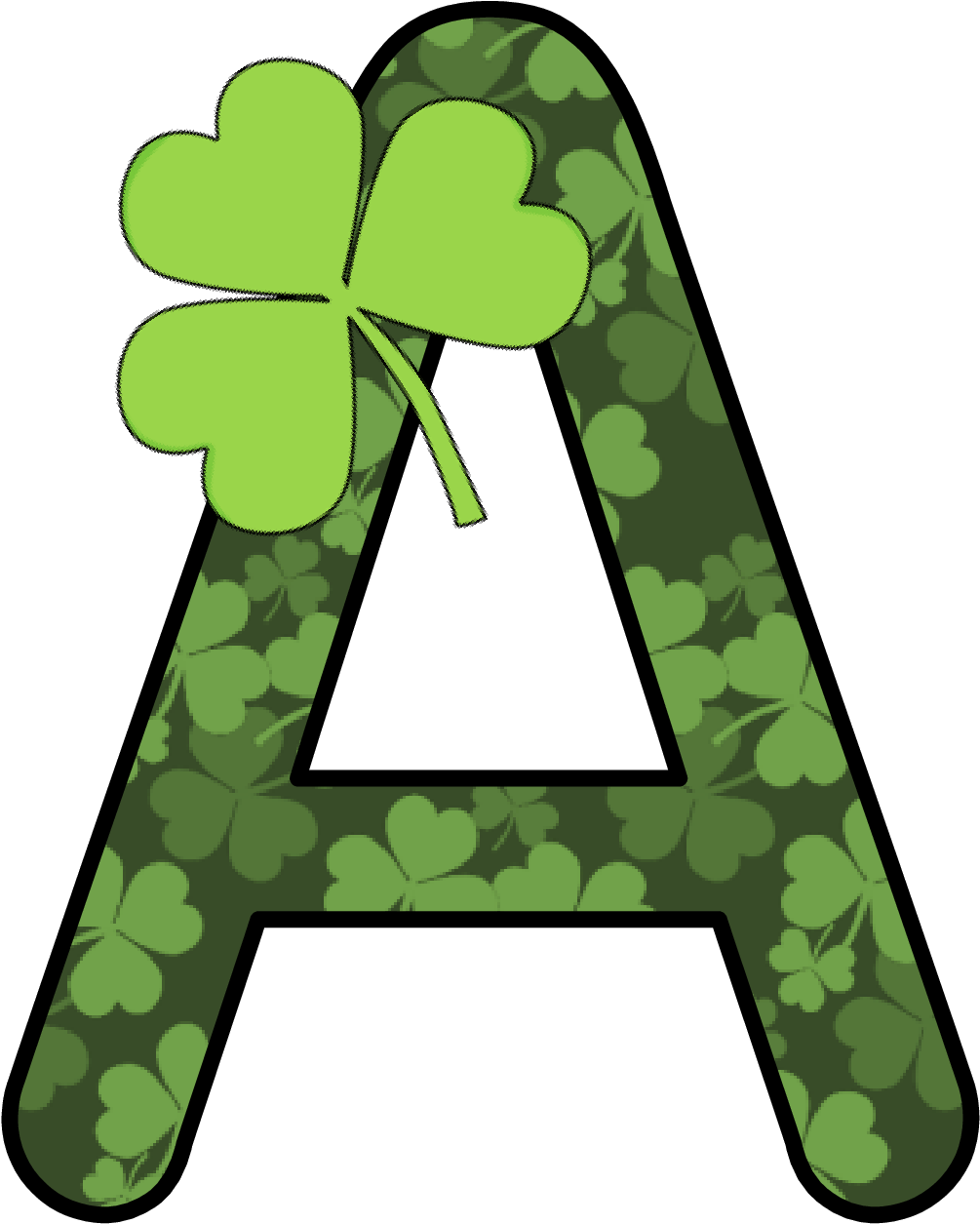 Ch B *✿* Alfabeto Trebol De Kid Sparkz - Alphabet Clipart (1049x1332), Png Download