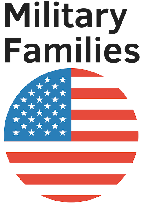 Military Families - American Flag Round Black And White Clipart (940x788), Png Download