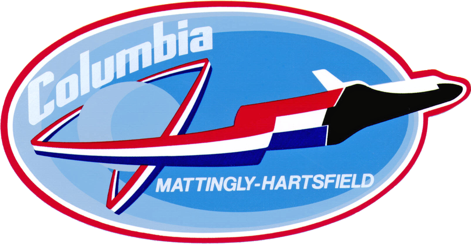 Mission Insignia For Columbia Flights - Logo Sts 4 Clipart (1610x836), Png Download