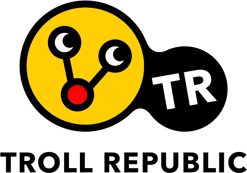 Wana Add Your Groups Watermark Click Here - Troll Republic Logo Watermark Clipart (1128x1030), Png Download