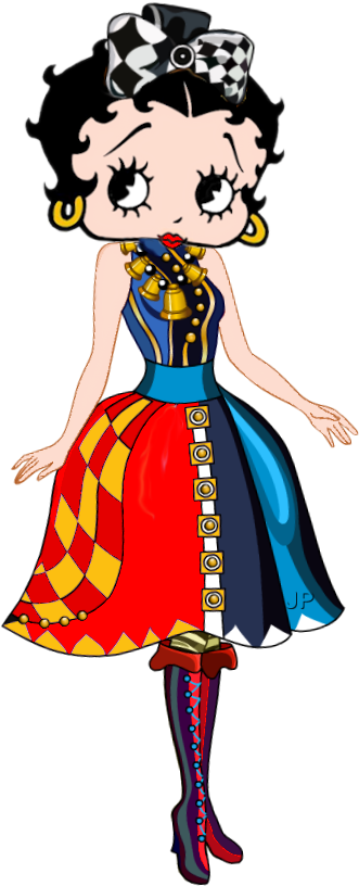 Betty Boop Clipart (450x900), Png Download