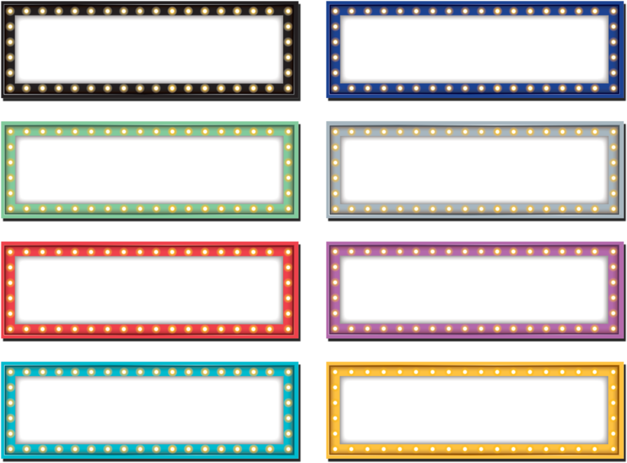 Labels Educators At Heart Tcr Magnetic Accents - Classroom Marquee Clipart (900x900), Png Download