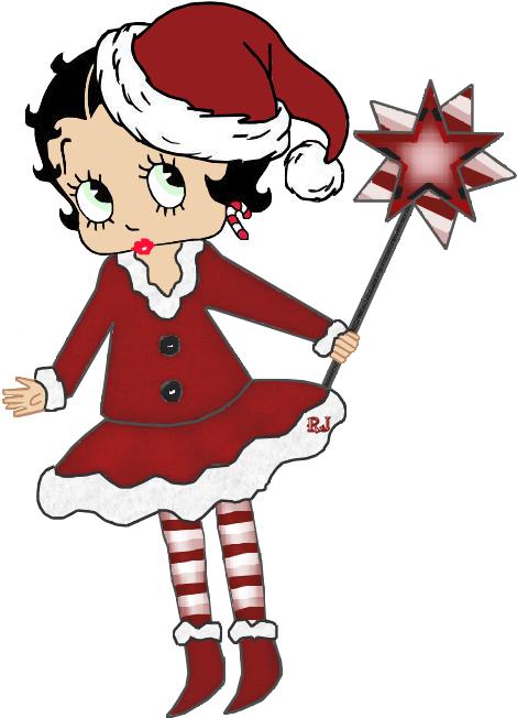 💁💋betty Boop🙋🙆 - Christmas Day Clipart (491x730), Png Download