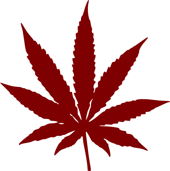 Marijuana Leaf Clipart - Png Download (594x599), Png Download