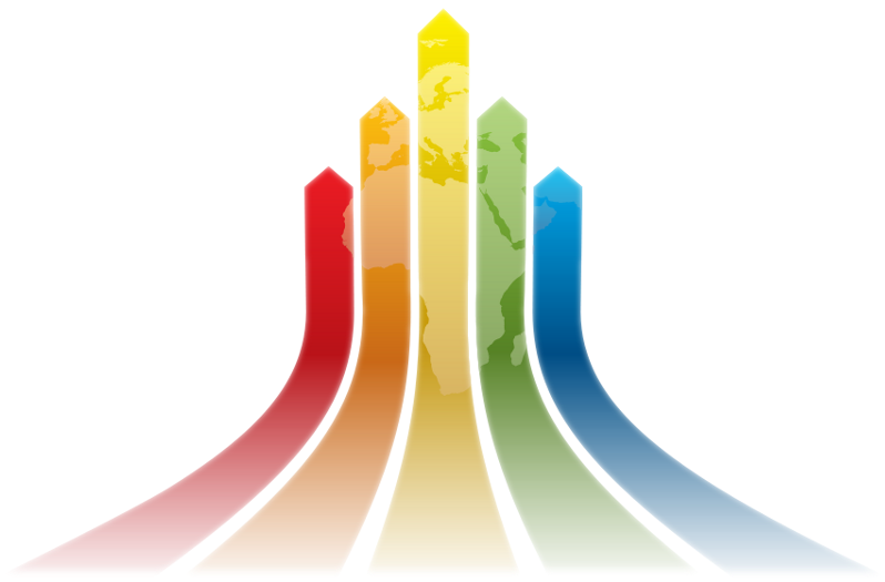 Convergence Arrow Clipart (989x700), Png Download