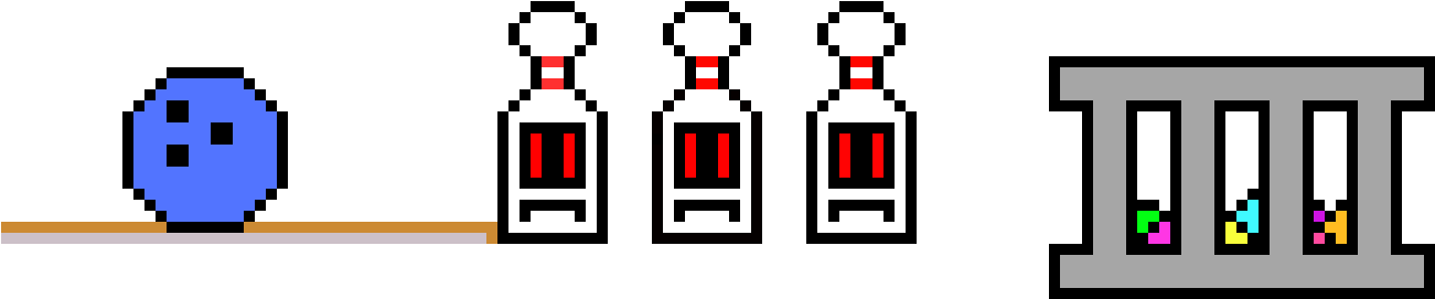 Bowling Brawl - Rainbowdiamond - Roads - Minecraft Clipart (1340x400), Png Download