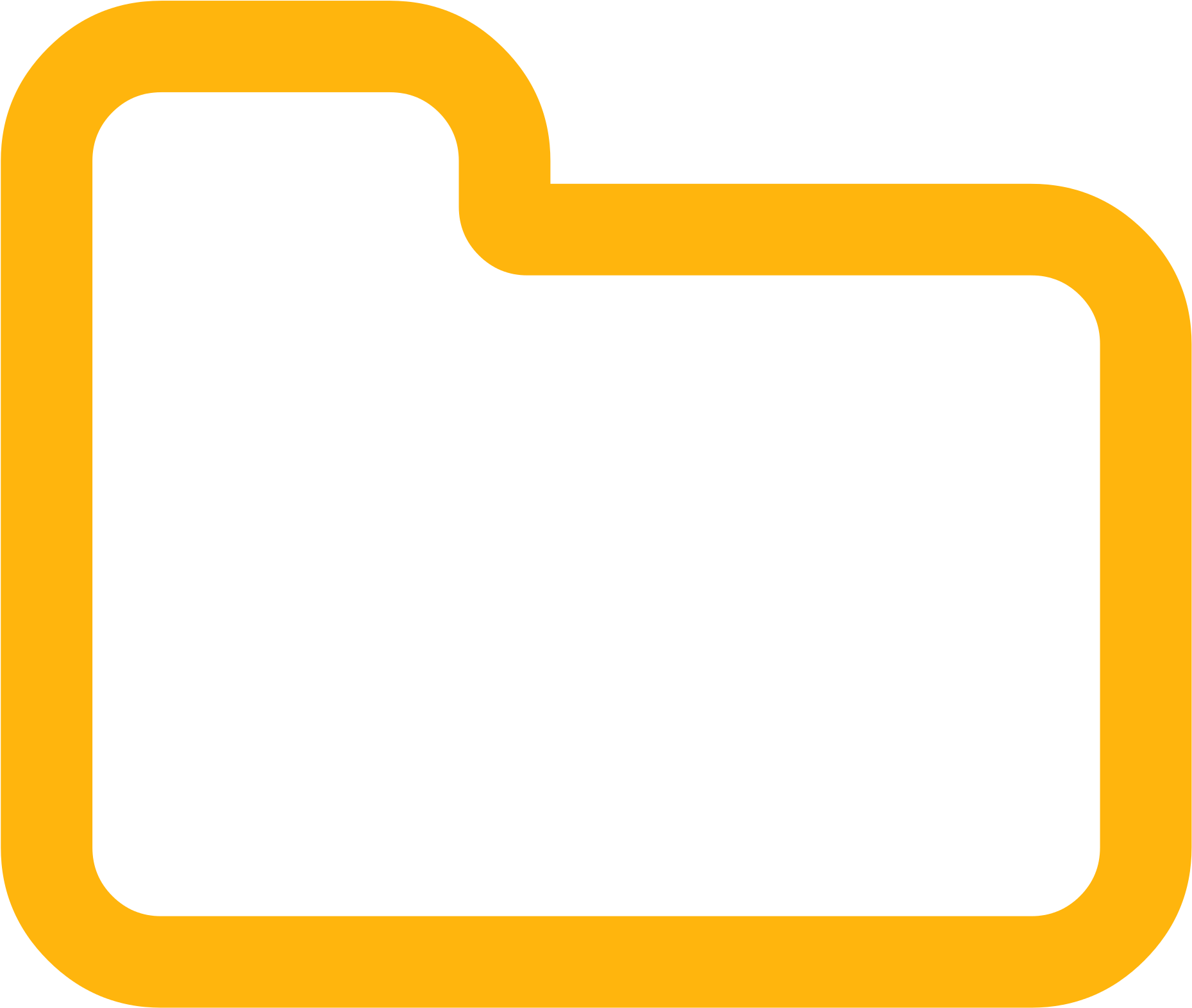 Folder Close Alt Font Awesome Yellow - Font Awesome Clipart (600x600), Png Download