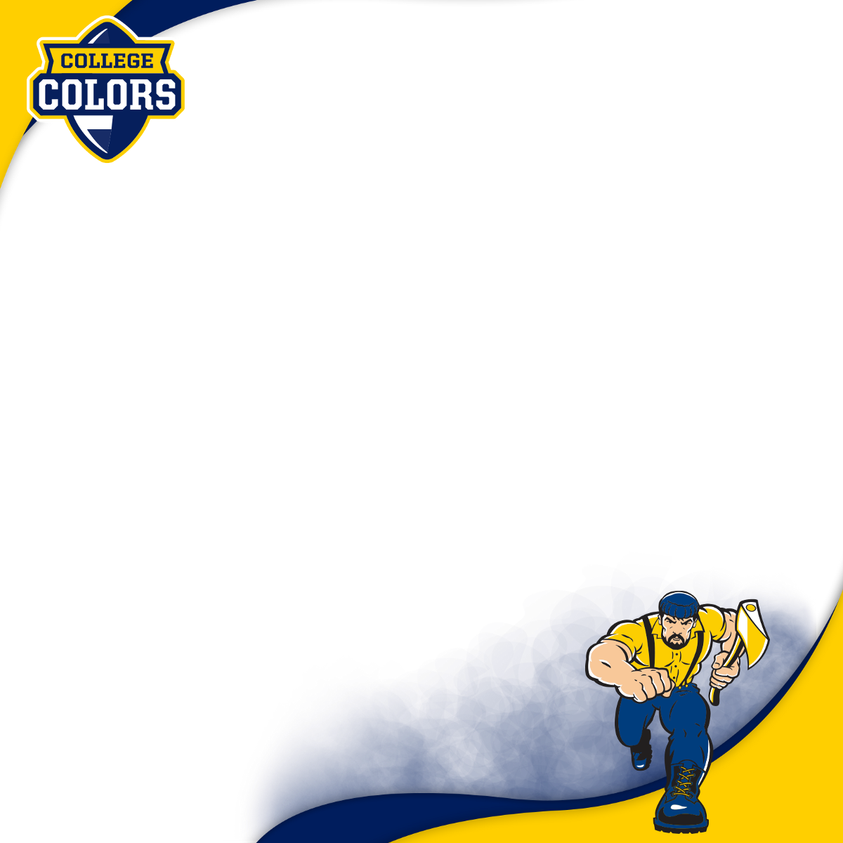 We Kicked Off The Month With College Colors Day - Nothern Arizona Lumberjacks, Blue Clipart (1200x1200), Png Download