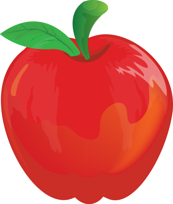 Apple Clip Art - Red Apple Clip Art - Png Download (596x704), Png Download