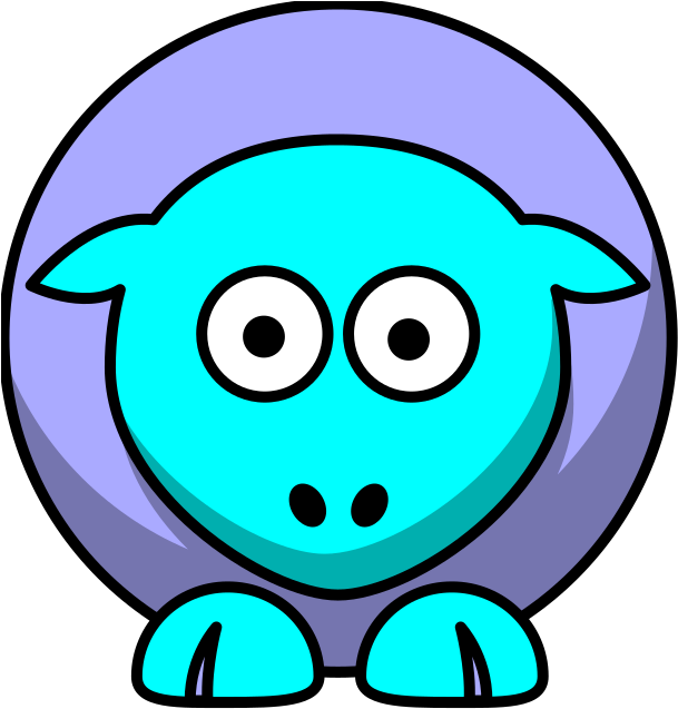 Yellow Sheep Clipart - Png Download (570x596), Png Download