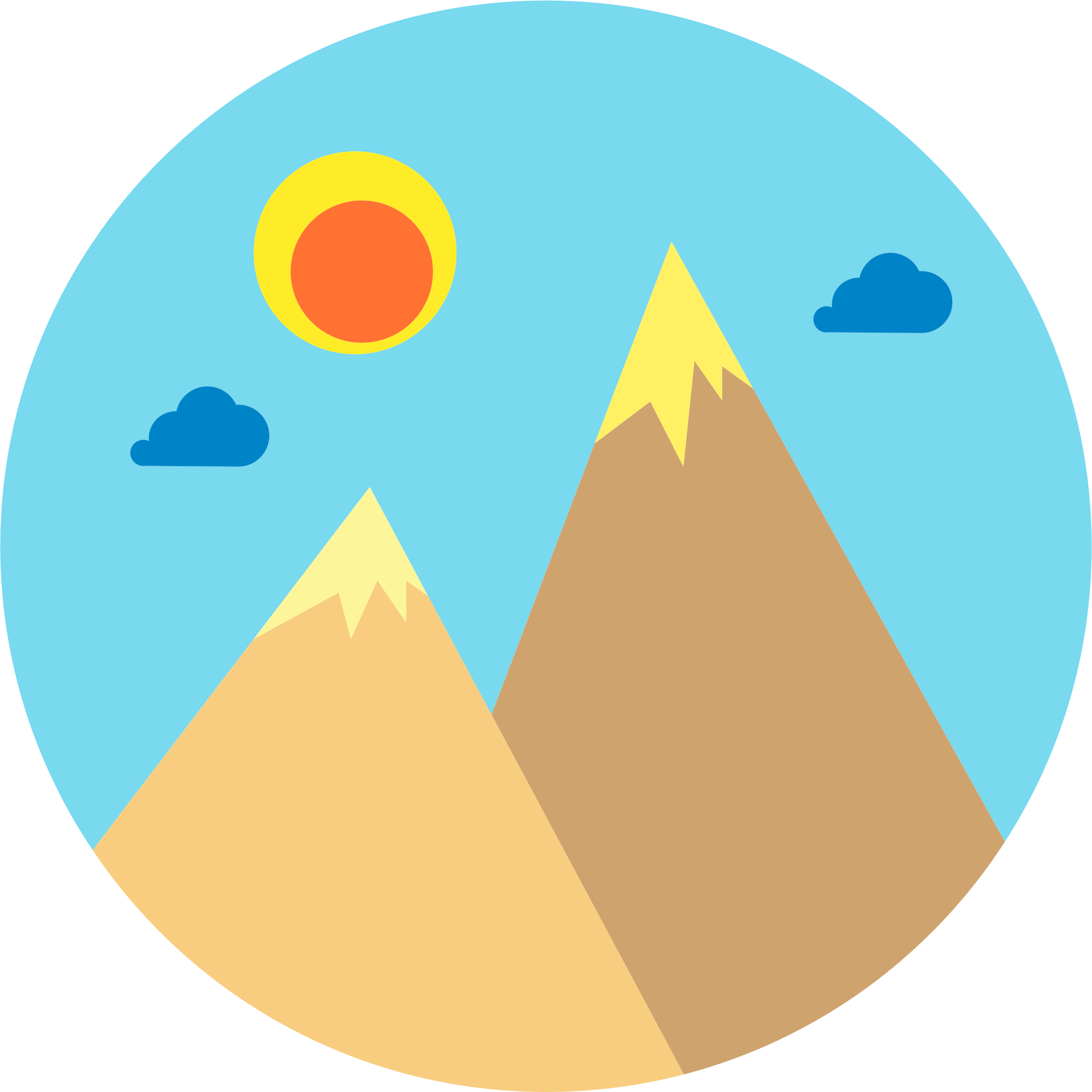 Clipart Mountains Logo - Mountain Graphics Png Hd Transparent Png (1914x1914), Png Download