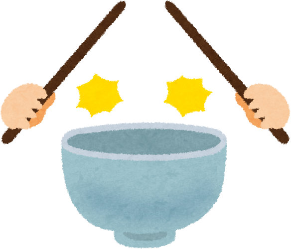 Chopsticks Taboos You Should Avoid Tsunagu - Hitting Bowl With Chopsticks Clipart (632x582), Png Download