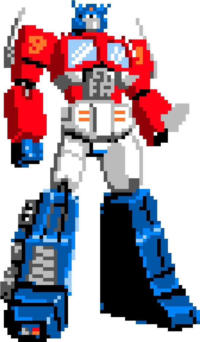 Optimus Prime - Pixel Art Transformers Optimus Prime Clipart (1200x1200), Png Download