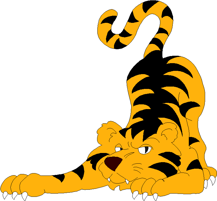 Crouching Tiger Which Is Also The School Mascot - Tikkurilan Tiikerit Clipart (1047x955), Png Download