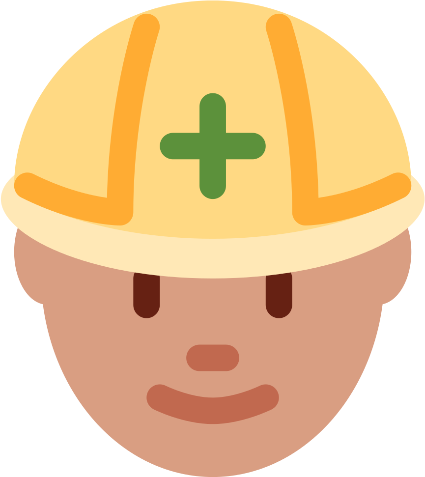 Construction Animated Emoji - Construction Clipart (1024x1024), Png Download