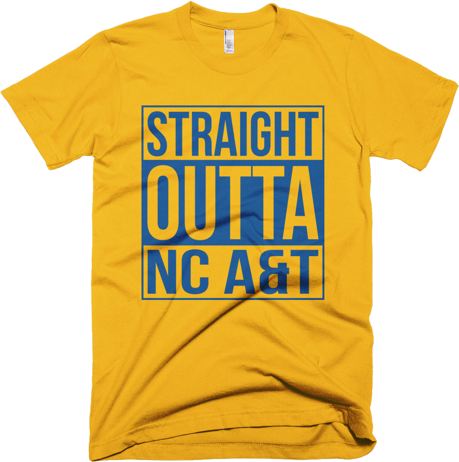 Straight Outta A Shirt Theology Apparel Png Ncat State - Nc A&t Shirts Clipart (1000x1000), Png Download
