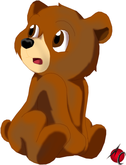Brown Bear Cartoon - Cartoon Clipart (900x643), Png Download