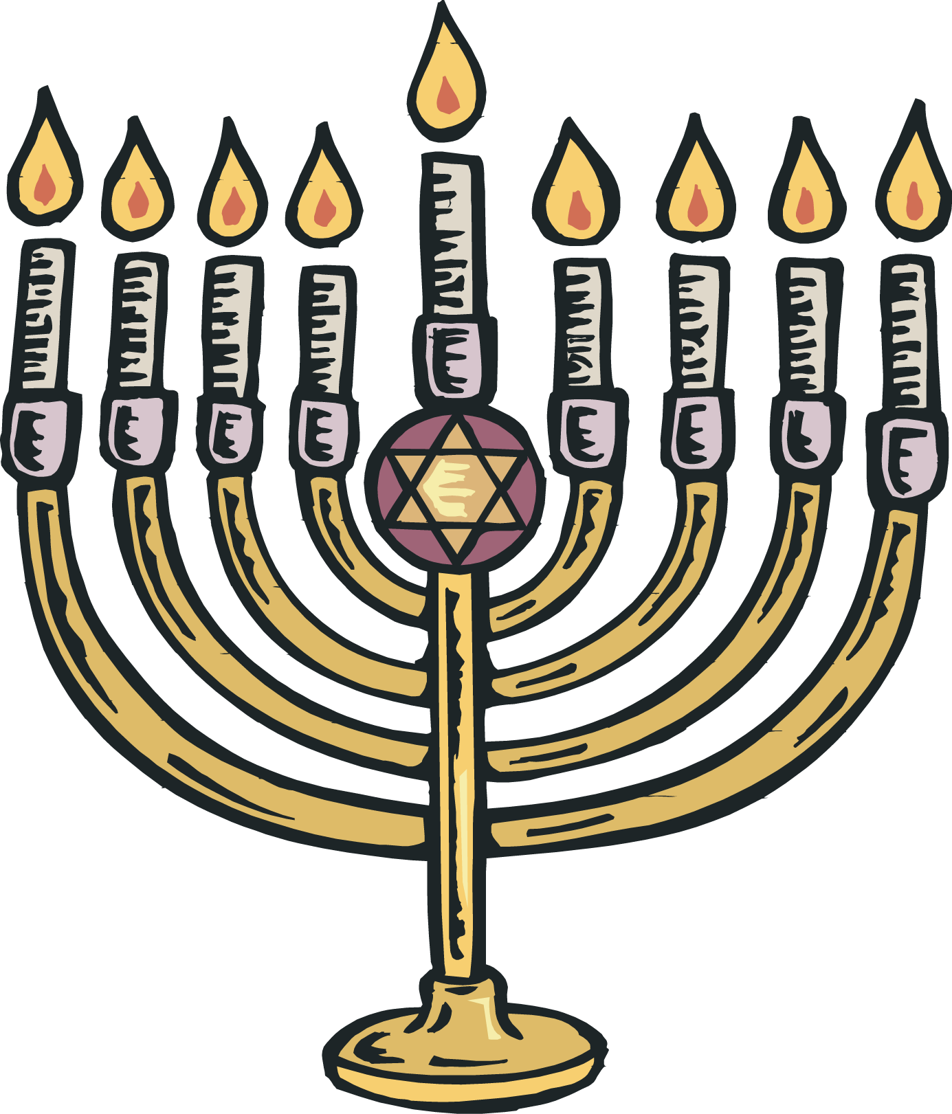 Clip Art Hanukkah - Hanukkah Clipart - Png Download (1385x1621), Png Download