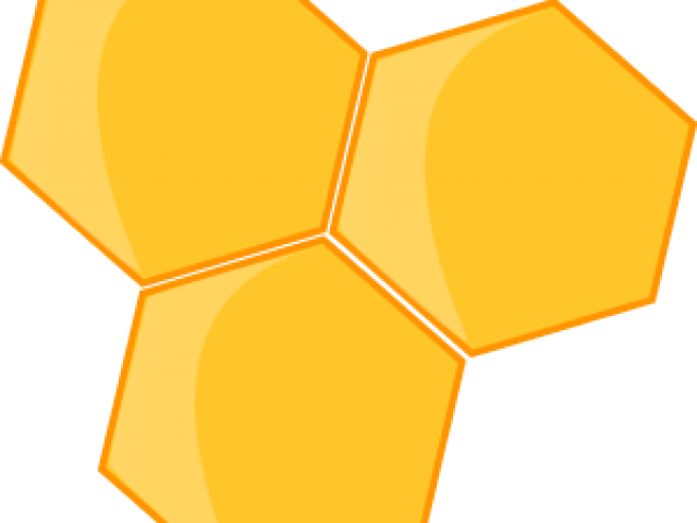 Hexagon Clipart Bee - Bee Clip Art - Png Download (640x480), Png Download