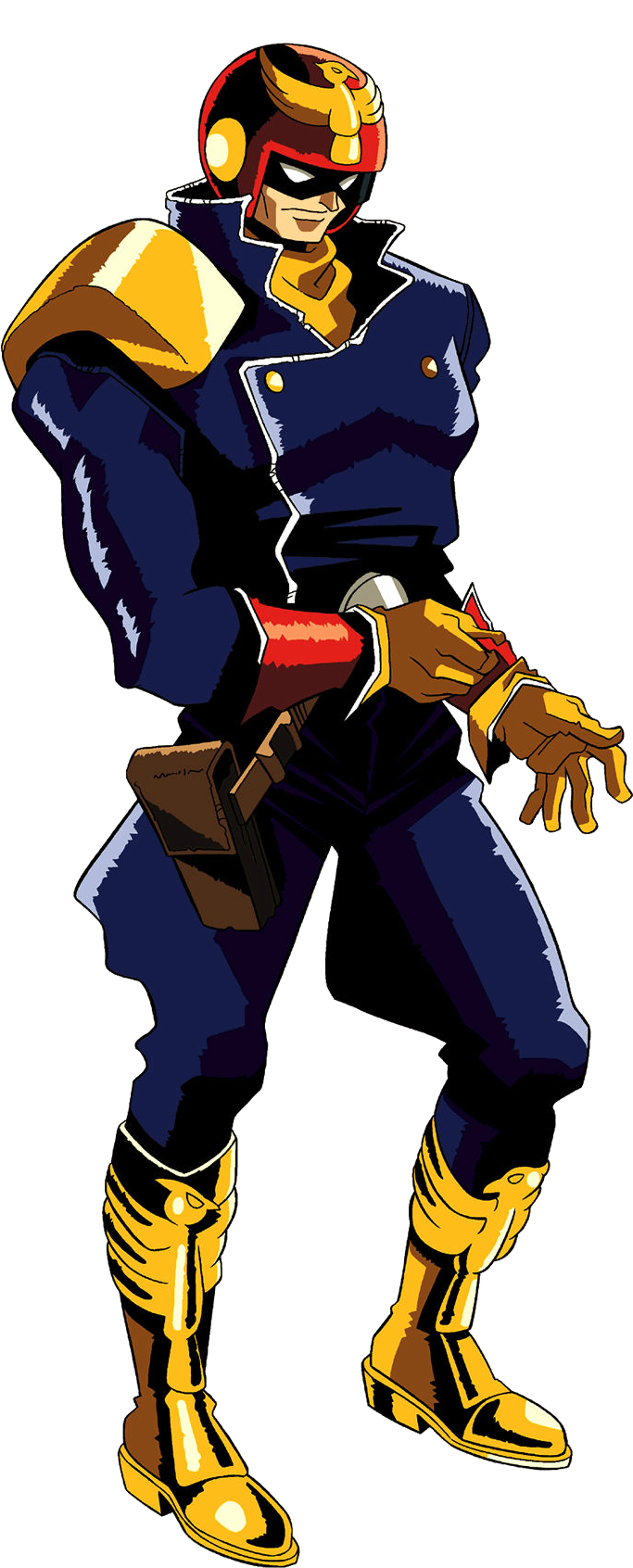 Captain Falcon - F Zero Falcon Densetsu Clipart (800x1742), Png Download