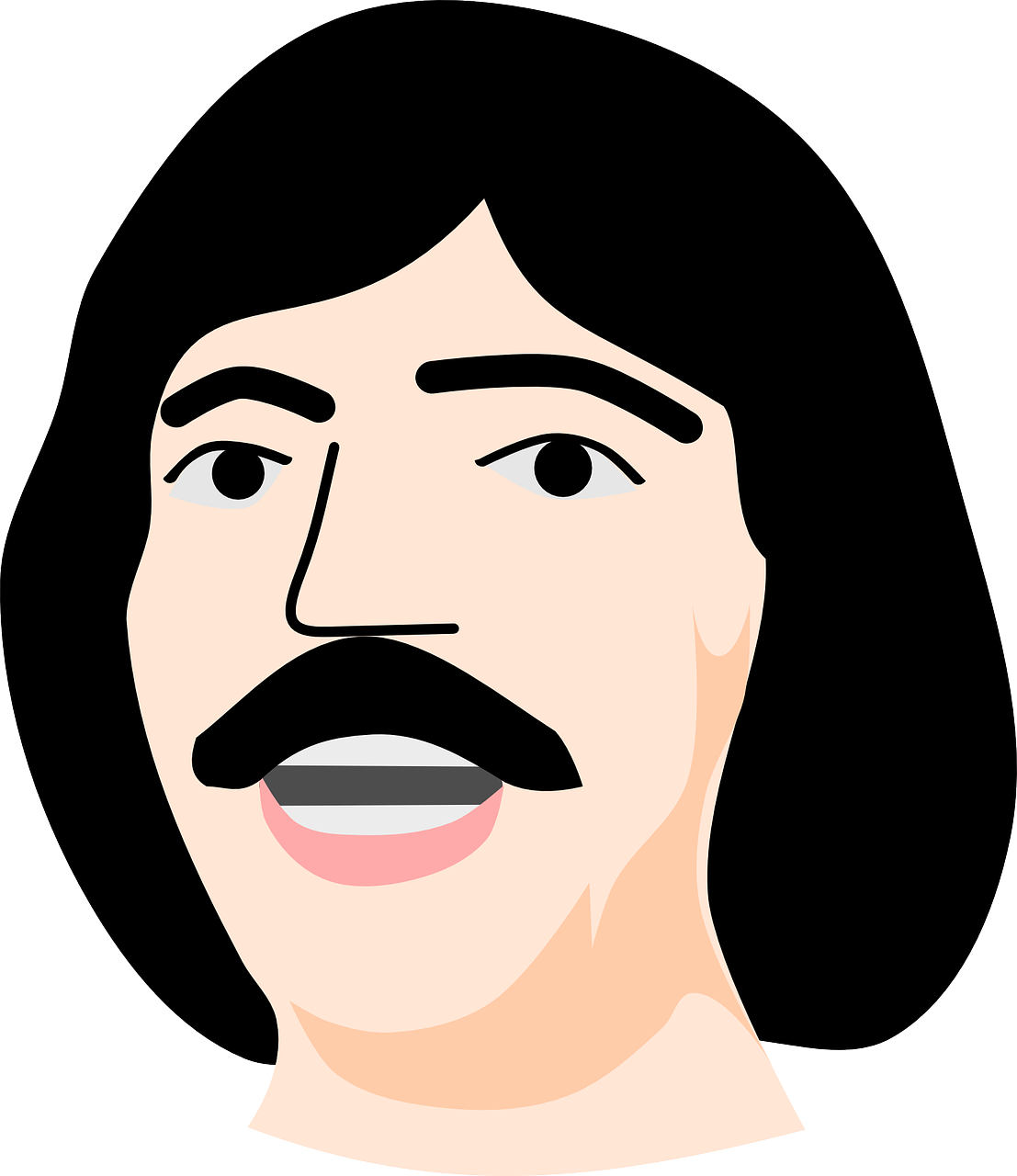 Get Notified Of Exclusive Freebies - Mexican Man With Moustache Clipart (692x800), Png Download