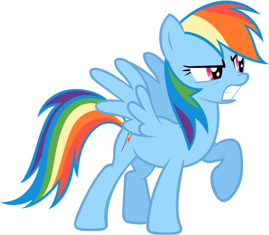 Uploaded - Rainbow Dash Vector Clipart (956x836), Png Download