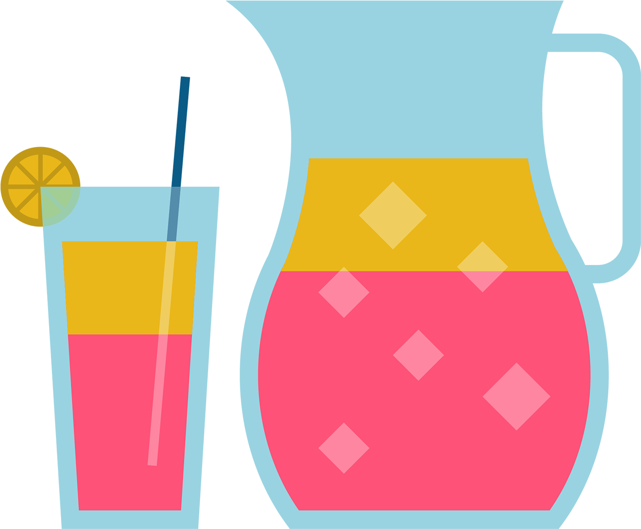 冰镇果汁儿 - Juice Clipart (1500x1499), Png Download