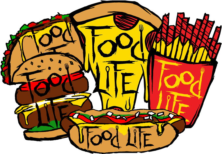 This Collection Focuses On The Fast Food We All Love Clipart (800x552), Png Download