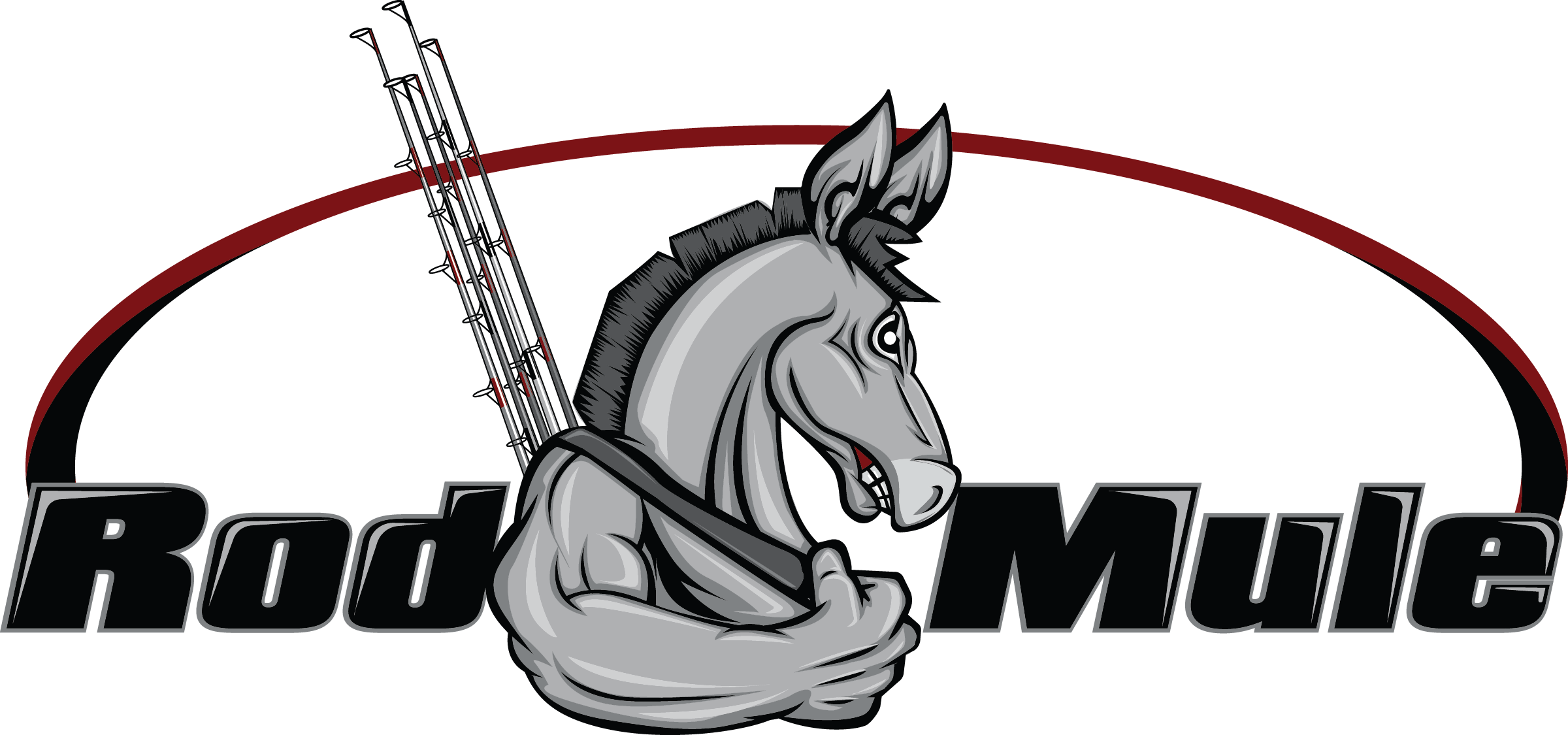 Rod Mule Clipart (2400x1125), Png Download