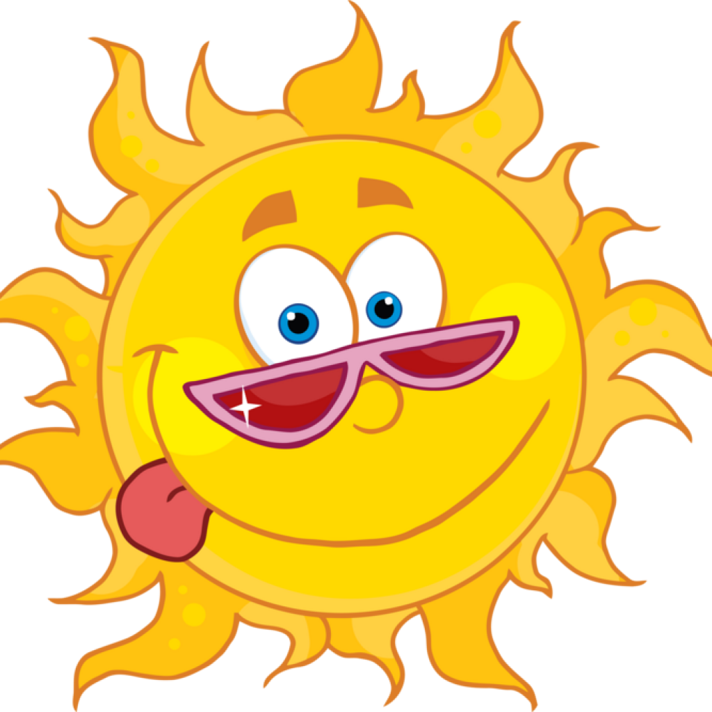 Sun Cartoon Images Pictures Of Cartoon Character Sun - Sun Smiling Clipart (1024x1024), Png Download