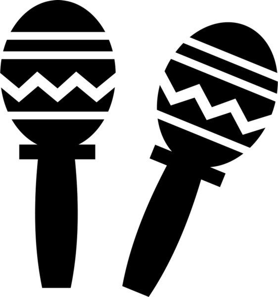 Maracas Rubber Stamp - Icon Clipart (562x600), Png Download