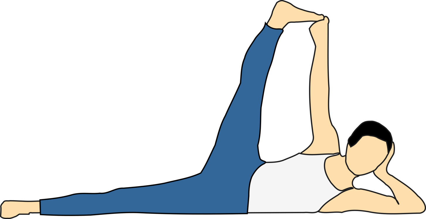 Clip Art Tags - Anantasana Yoga - Png Download (800x413), Png Download