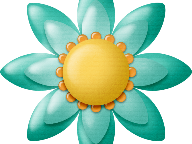 Turquoise Clipart Yellow Lotus - Png Download (640x480), Png Download