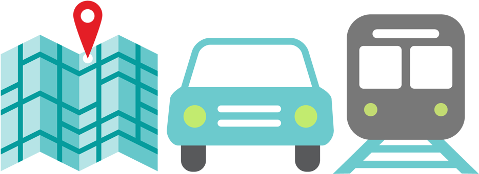 Transportation Clipart Ground Transportation - Travel Itinerary - Png Download (975x406), Png Download