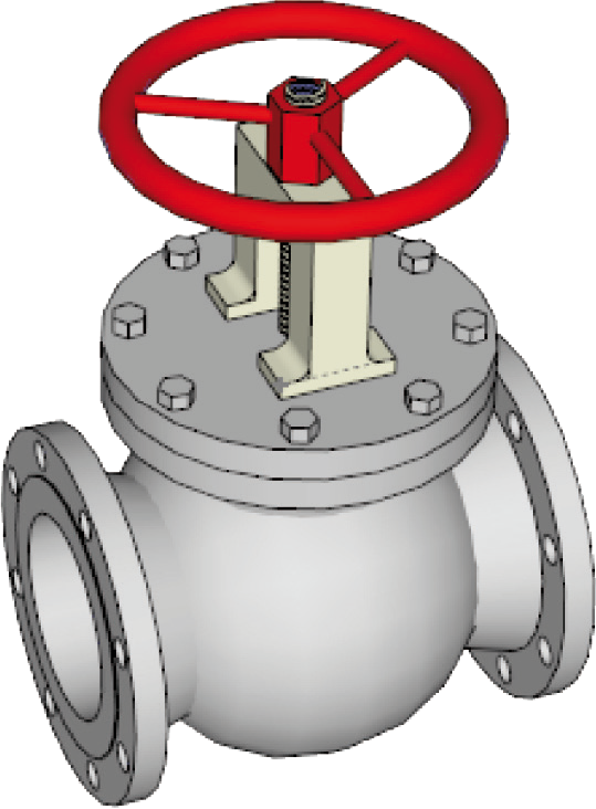 The Nuclear Plant Has Some 900 Valves That Control - Cartoon Clipart (539x732), Png Download