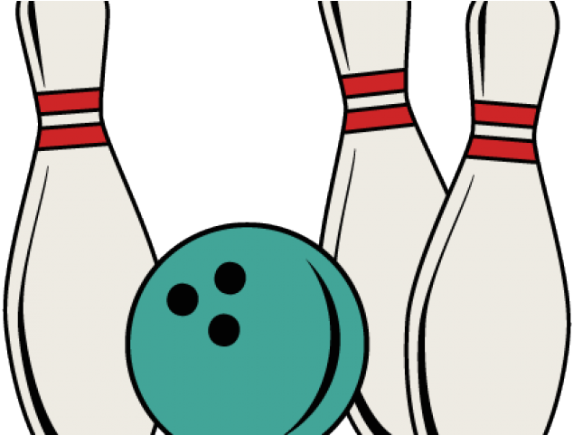 Monster Clipart Bowling - Bowling Pin And Ball - Png Download (640x480), Png Download