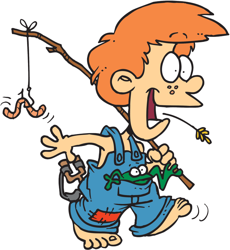 Fishing Kids Clipart (737x800), Png Download