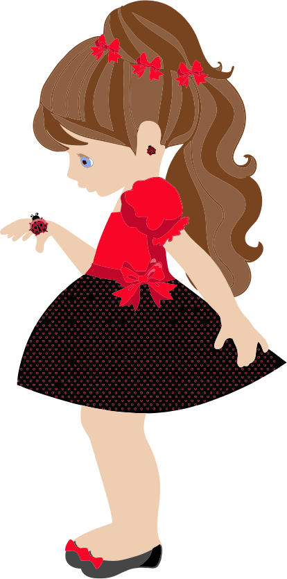 Click On Little Lady - School Clipart (414x834), Png Download