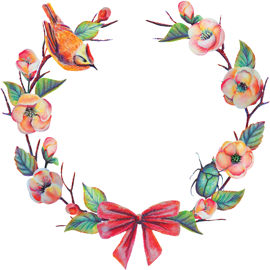 Wreath Valentine S Day Transparent - Wreath Clipart (1024x1024), Png Download