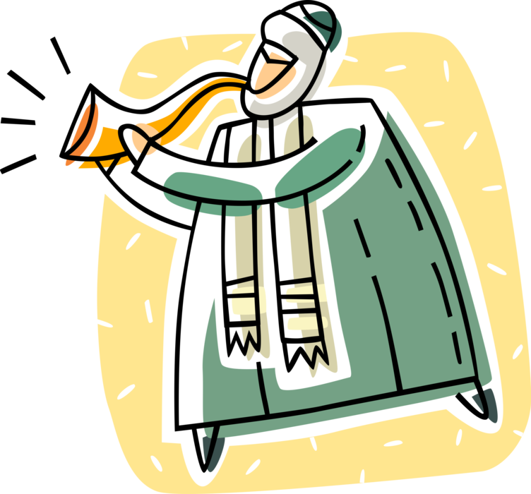 Vector Illustration Of Shofar Ancient Musical Ram's - Clip Art - Png Download (752x700), Png Download